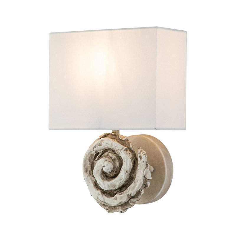 Grande applique Anaisa, Blanc os