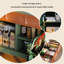 Buffet en bois massif vert 59,06 "