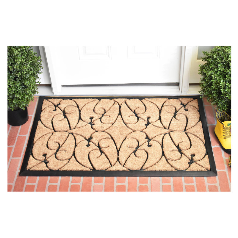 Tapis de porte d'extérieur antidérapant Aparajita 48 po x 30 po