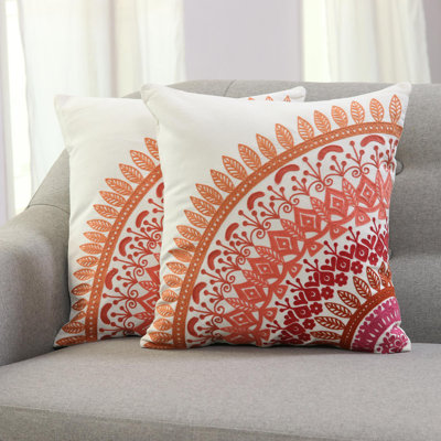 Orchard Paisley Cotton Throw Pillow
