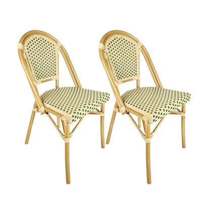 Ensemble de 2 chaises de patio sans accoudoirs, Chivari