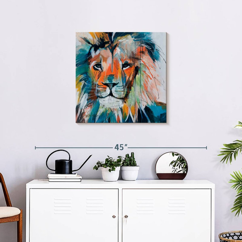 Crowle Do You Want My Lions Share, 24" H x 24" W