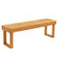 Banc d'extérieur en bois de teck couleur sapin