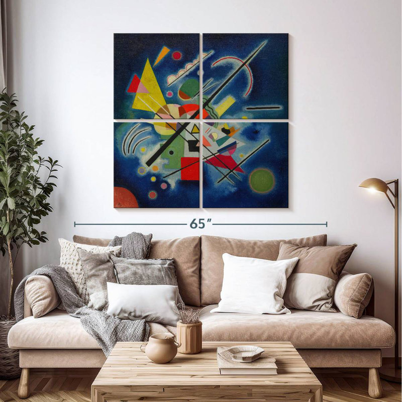 Blue Painting 1924, H 45 po x l 45 po