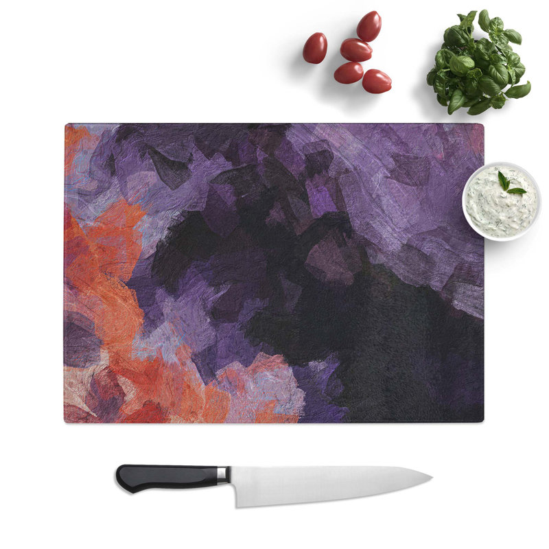 Tempered Glass Curiosity Chopping Board, 28.5 cm W x 20 cm L
