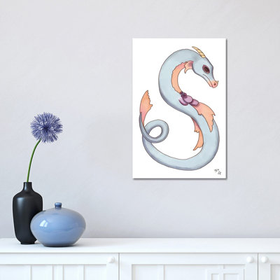 Monster Letter S 1 Piece Wrapped Canvas Wall Art