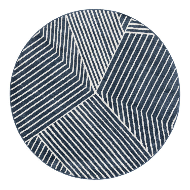 Latitude Run® Orkla Nikolis Rug Blue