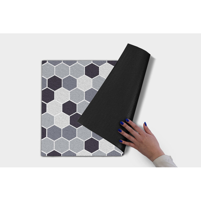 Non-Slip Geometric Outdoor Doormat