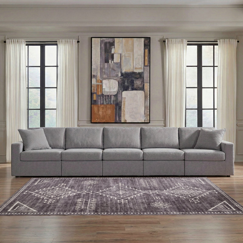 Canapé modulaire 5 pièces Modmax, Gris