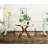 Delena Round Faux Marble Top Metal Base Dining Table