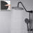 10" Rain Shower Head And Handheld - Matte Black Improve Pleasure Metal Easy Lime Scale Removal