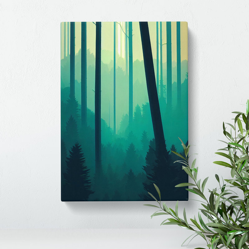 Serene Forest - Wrapped Canvas Print, 50cm H x 35cm W x 3cm D