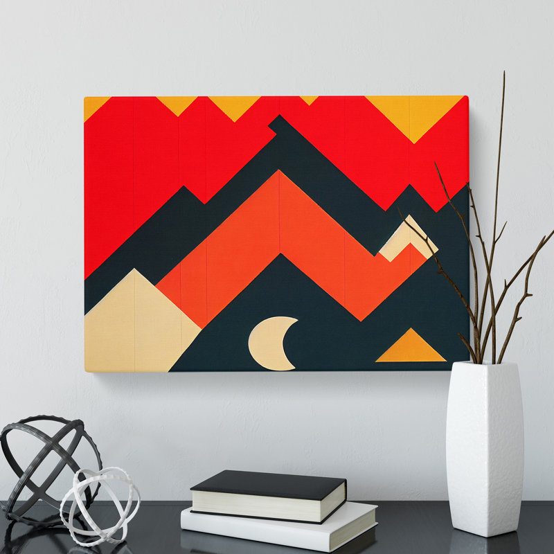 Mind Bending Abstract Art - Wrapped Canvas, 35cm H x 50cm W x 3cm D