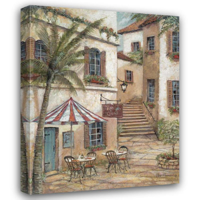 Bay Isle Home™ Manning, Ruane Gallery Wrapped Canvas Art Titled: Vino y Queso