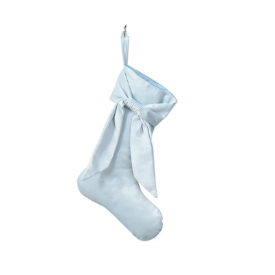 Chaussettes de Noël en velours à nœuds