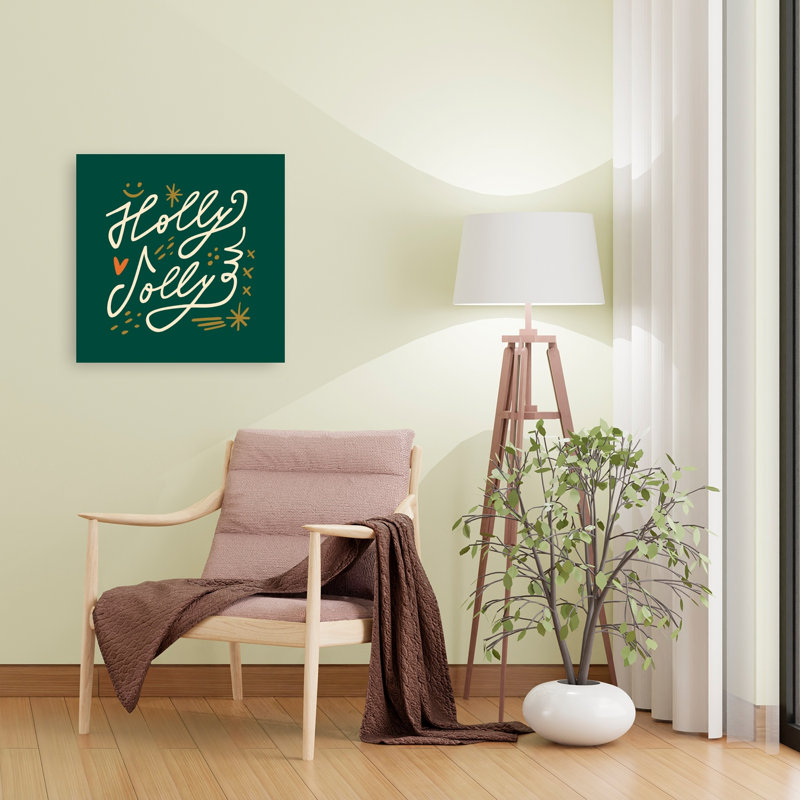 Happychristmasno05, impression d'art moderne abstrait contemporain, 24" H x 24" W