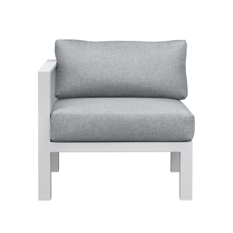Fauteuil d'extérieur gauche avec coussins Peryman