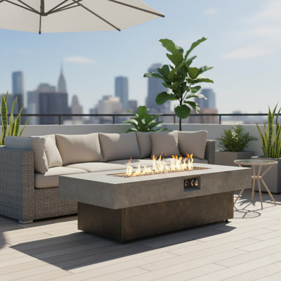 Tabletop Propane Fire Pits With Three Height Options For Outdoor, Patio, Balcony,