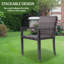  Ensemble de 2 chaises de patio pour l'extérieur Elegant-1461455580