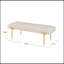 Banc avec repose-pieds Modern Velvet