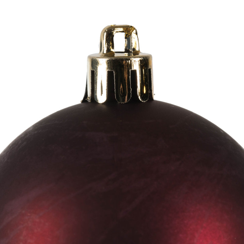 2.4" Wine Matte Ball 60/Bx, Wine Matte