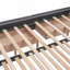 Lit plateforme tapissier avec 2 tiroirs et 1 lit simple TG, tissu en lin