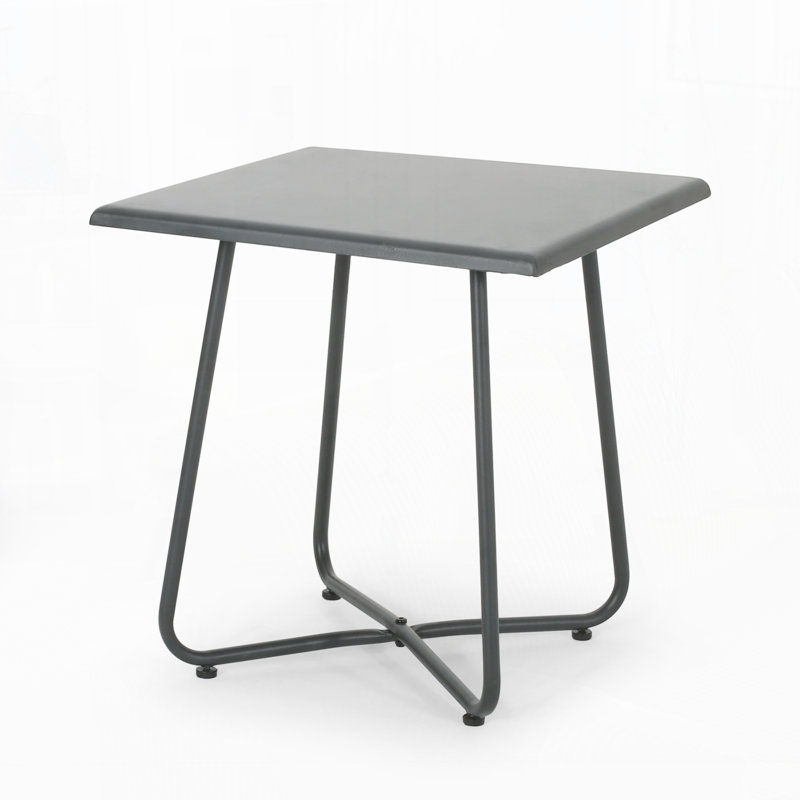 Outdoor Side Table, Gray