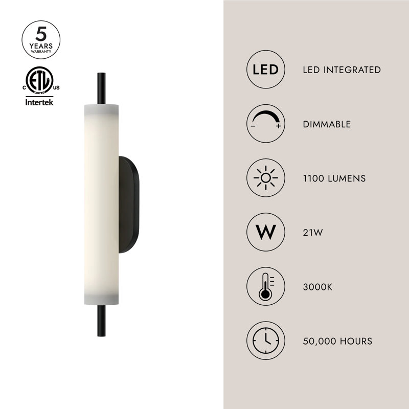 Estes LED Outdoor Armed Sconce