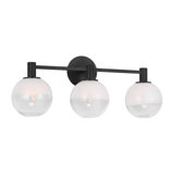 Sean Lavin Torian Bathroom Bedroom Wall Fixture With Milk Clear Glass Mix Shade