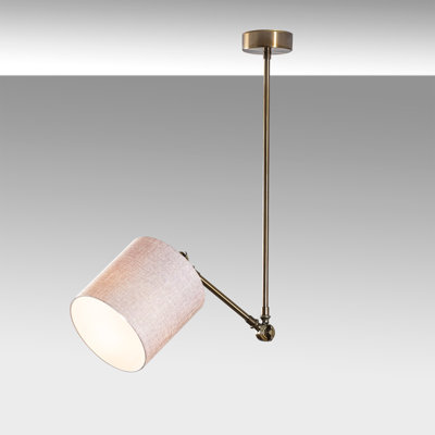 Luminaire suspendu cylindrique unique à 1 lumière