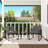 3-Piece Patio Furniture Set Courtyard Dialogue Outdoor All-Weather Wicker Furniture With A Table And Cushions-1360144285