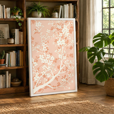 Delicate Flowering Branches Botanical - Wrapped Canvas