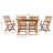 Milanovic 6 - Person Acacia Wood Patio Dining Set with Oval Table-565711974