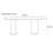 Modern light luxury simple oval dining table-106446239