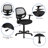 Mid-Back Mesh Swivel Ergonomic Task Office Chair - Arms-1665507217