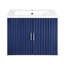 Base de meuble-lavabo simple 23,62 po mural seulement