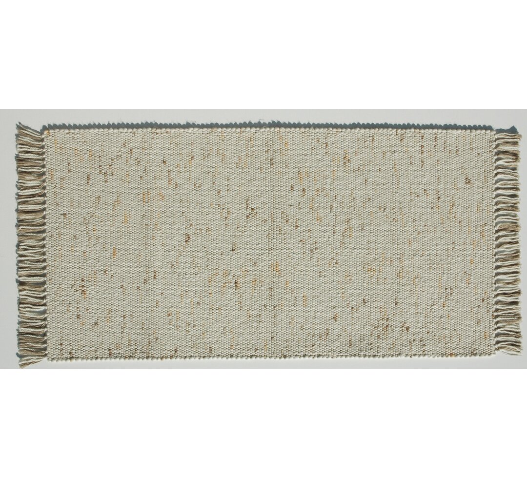 Teppich Jaden aus Wolle in Beige