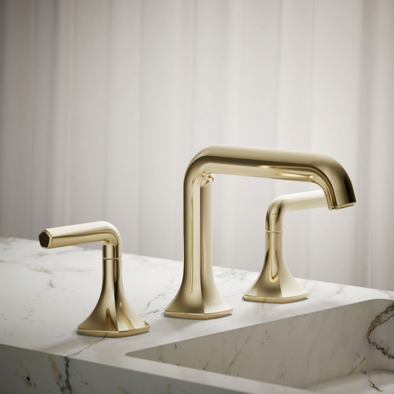 Occasion Single Hole Bathroom Faucet, Vibrant French Gold