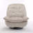 Ivory With Recliner Function, Reclining Lazy Chair, Mobile Phone Holder, Large And Comfortable Reading Chair, Swivel Gliding With Rocking Function Chair, Gold-Stamped Velvet-7479860