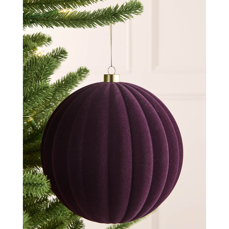 17.5cm Polystyrene Bauble, 22.6 cm H x 20 cm W x 20 cm D, Purple