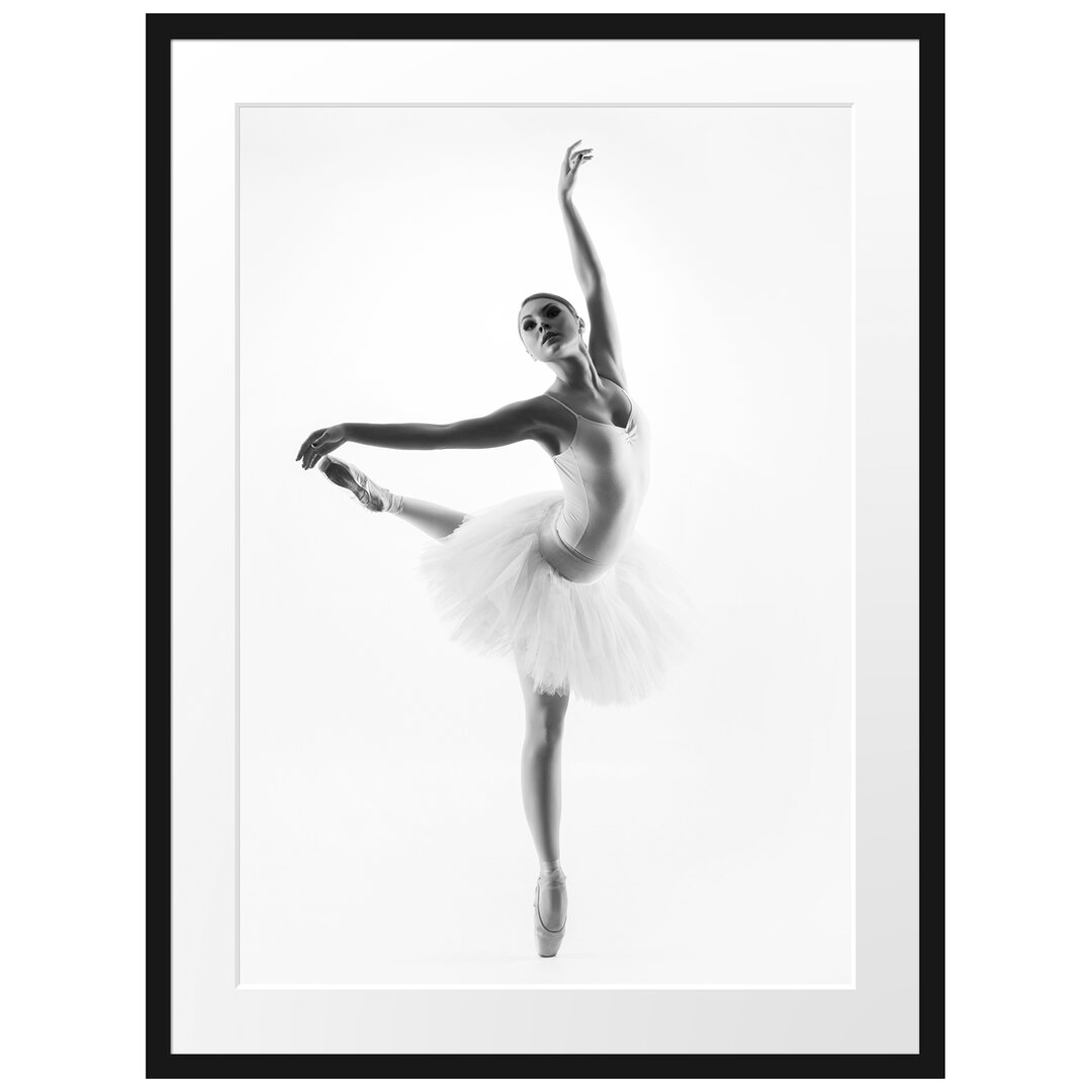 Gerahmtes Poster Ã„sthetische Ballerina