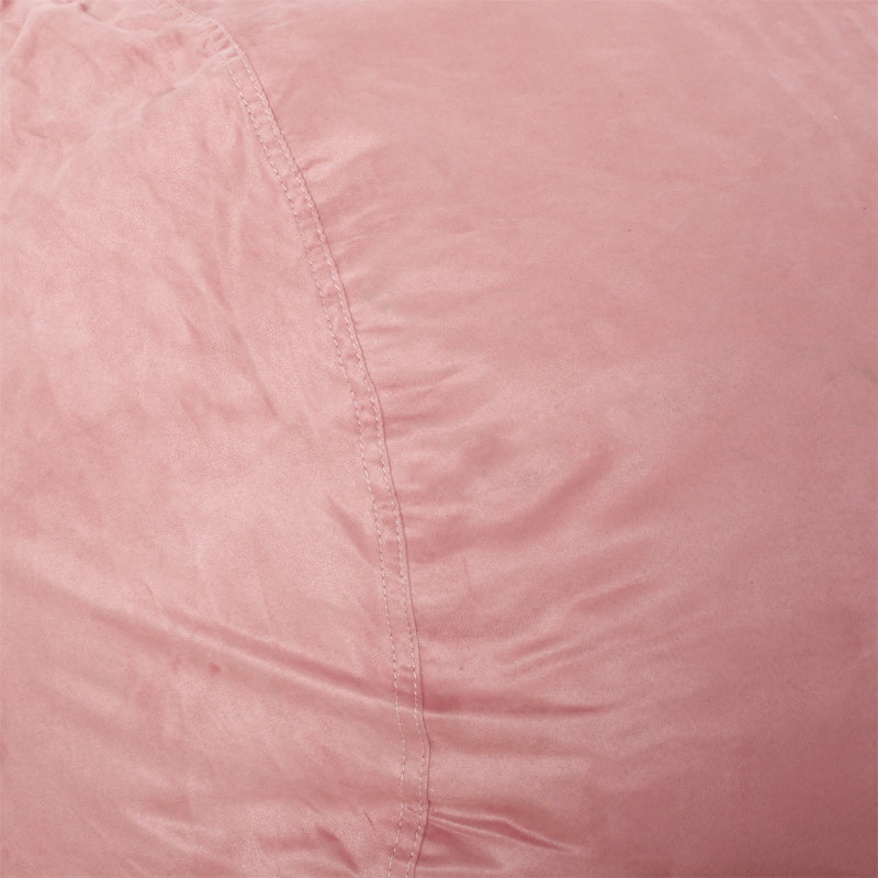 Haricot cylindrique en microfibre 8 pieds Aruba, H 34 po x l 85 po x P 48 po, Microfibre rose