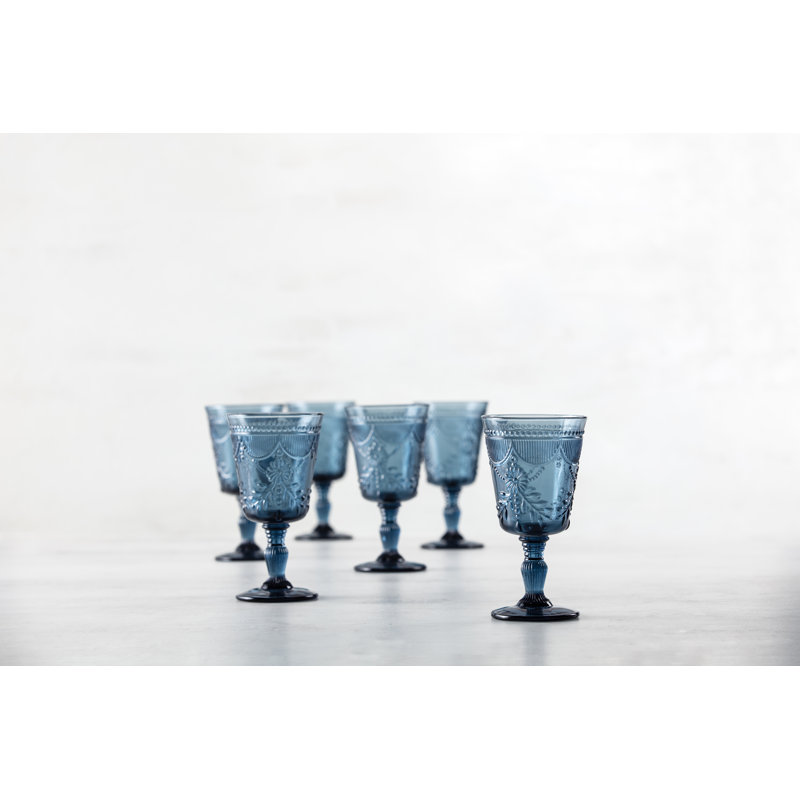 Debutante Fortessa Glass Goblet, 10 oz., Cornflower Blue