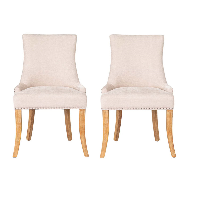 Carla 50cm H Upholstered Side Chair, Beige