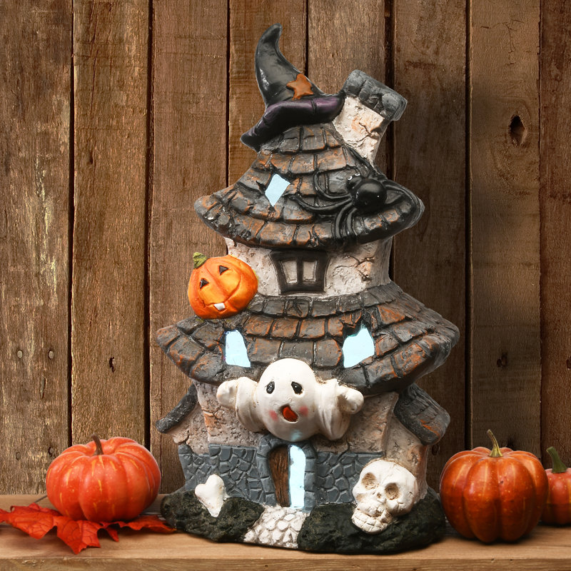 The Holiday Aisle® Maison hantée d'Halloween 18 po avec lumière DEL