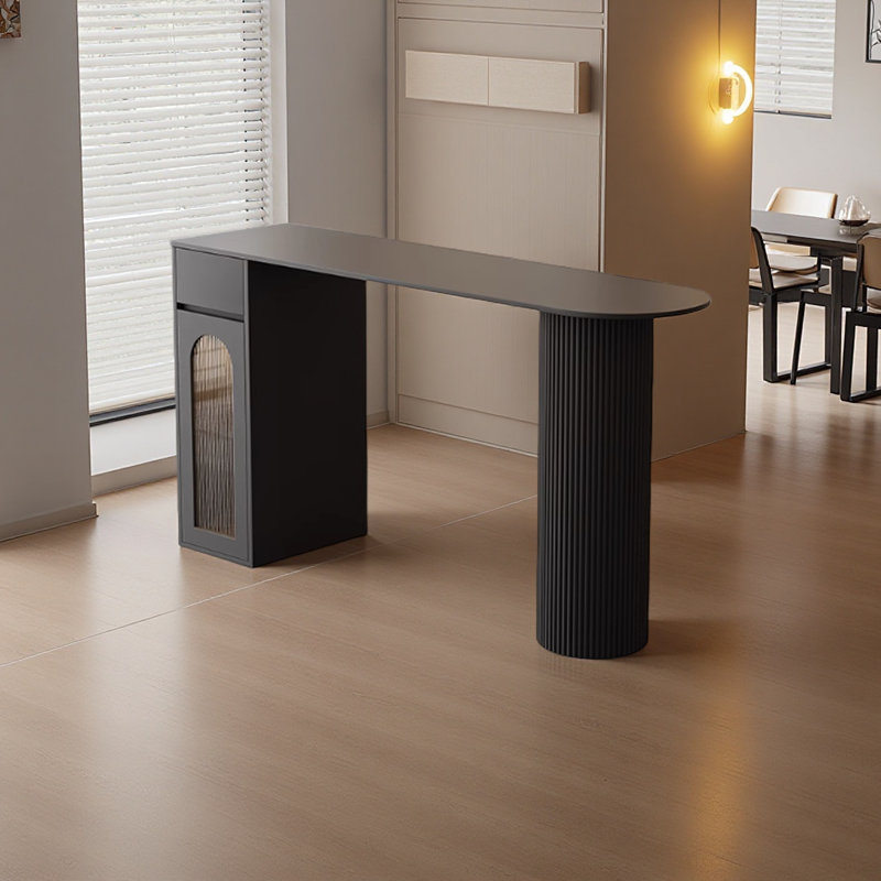 Table de bar moderne et simple, H 41,3 po x L 62,9 po x l 19,6 po