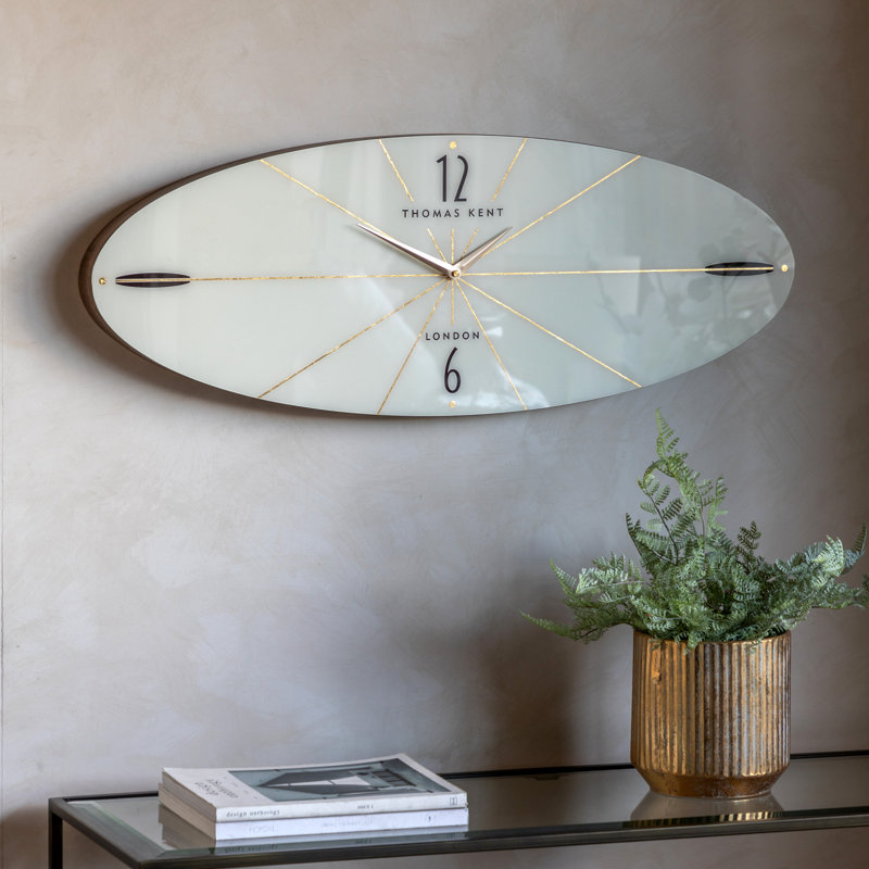 Numerical MDF Atomic Tabletop Clock in White