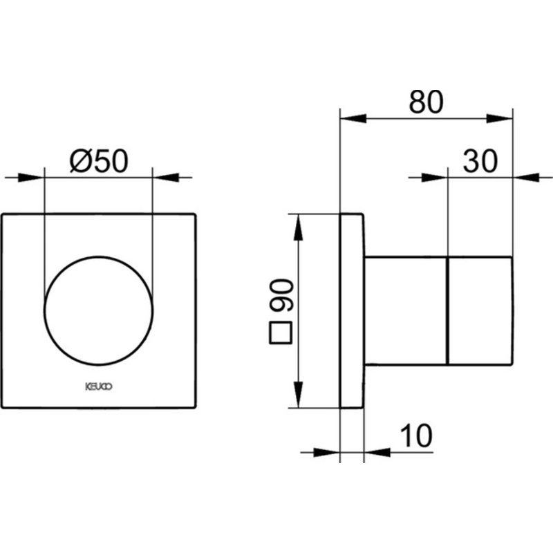 Single Concealed Shower Valve
