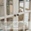 Vaisselier blanc avec portes en verre-1114380064