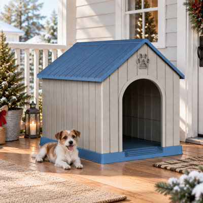 25.84"h Resin Portable Dog House